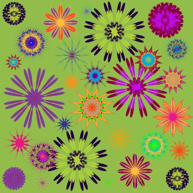 Yuvarlak süsleme desen. Vektör çizim 