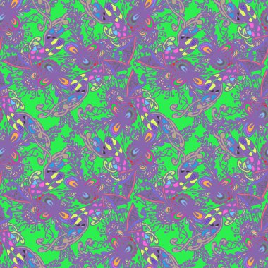 Soyut zarif Dikişsiz desen tasarım çalışmaları için. Vektör çizim 