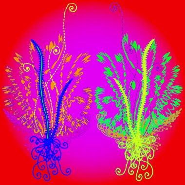 Yeni tasarım çalışmaları için el yapımı doodle ile soyut desen.