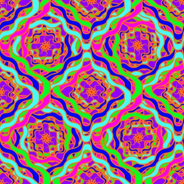 Memphis tarzı zemin. Geometrik seamless modeli.