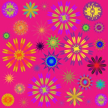 Yuvarlak süsleme desen. Vektör çizim 