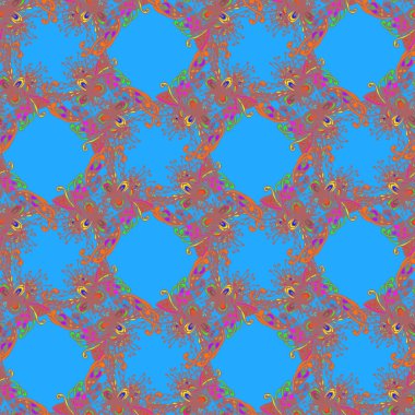 Soyut seamless modeli el yapımı doodle ile yeni tasarım çalışmaları için. Zentangle sanat tarzı esin kaynağı oldu. Vektör çizim 