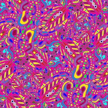 Tekstil tasarımı için çok renkli soyut seamless modeli