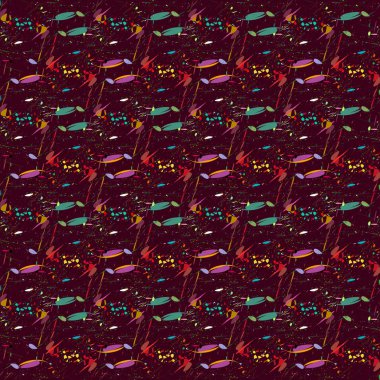 Soyut geometrik renkli Dikişsiz desen arka plan, vektör çizim için