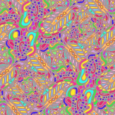 Tekstil tasarımı için çok renkli soyut seamless modeli