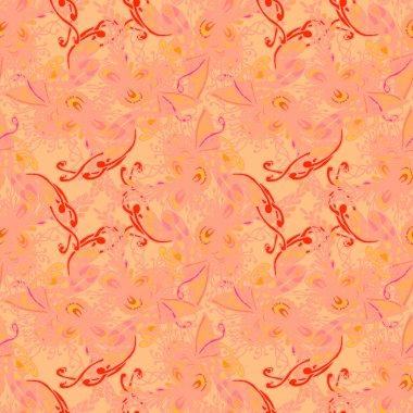 Soyut zarif Dikişsiz desen tasarım çalışmaları için. Vektör çizim 