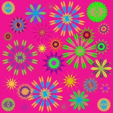 Yuvarlak süsleme desen. Vektör çizim 