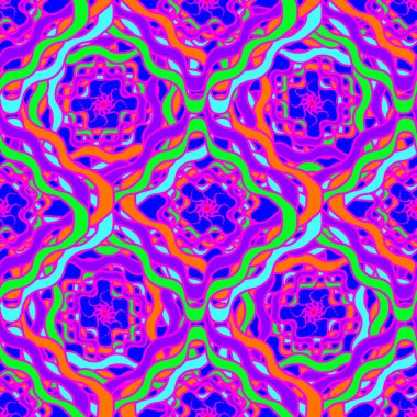 Memphis tarzı zemin. Geometrik seamless modeli.