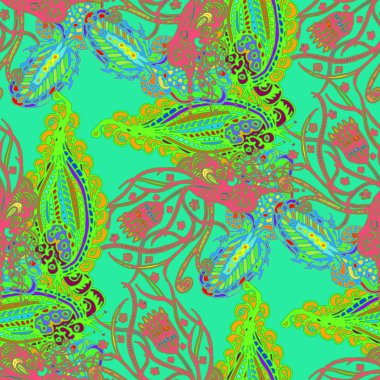 Çizgi film handdrawn el yapımı ve dikiş karalamalar seamless modeli. 