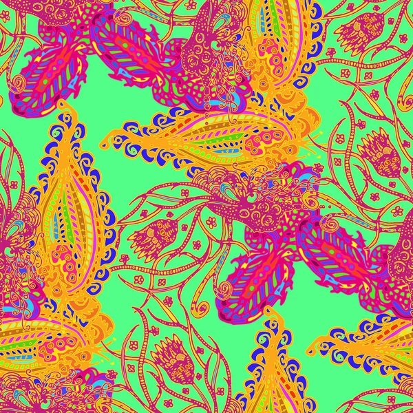 Çizgi film handdrawn el yapımı ve dikiş karalamalar seamless modeli. 