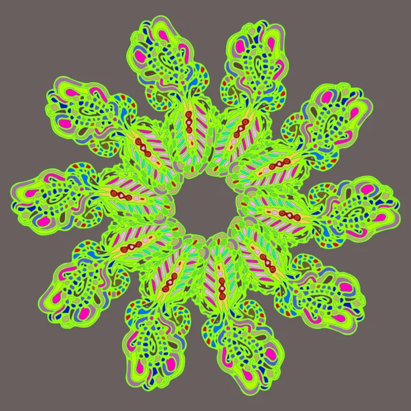 Stil zentangle yeni simetrik mandala doodle ile sanat esin kaynağı oldu. Duvar kağıdı, desen dolgularını, web sayfaları, yüzey dokuları için dekoratif nesne-ebilmek var olmak kullanılmış.