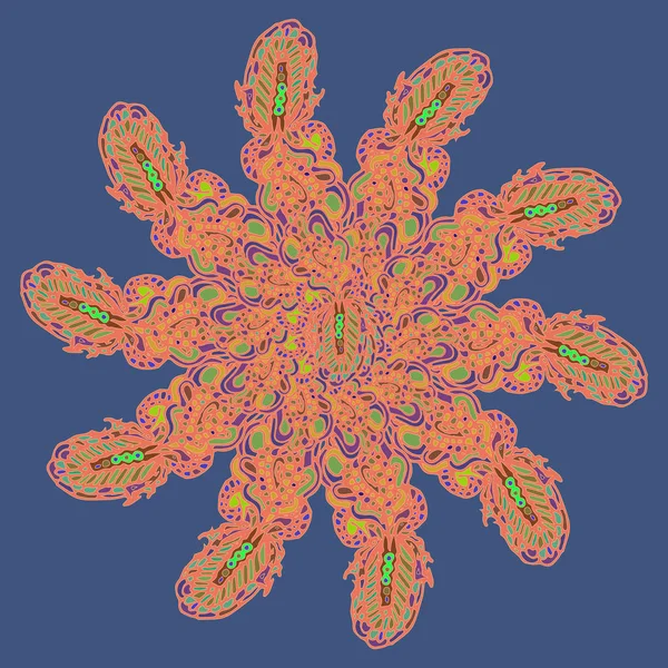 Stil zentangle yeni simetrik mandala doodle ile sanat esin kaynağı oldu. Duvar kağıdı, desen dolgularını, web sayfaları, yüzey dokuları için dekoratif nesne-ebilmek var olmak kullanılmış.