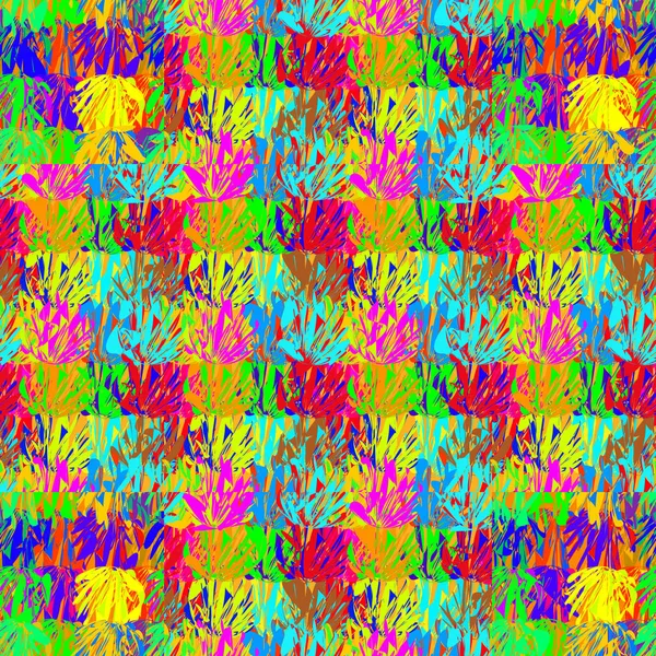 Patrón Sin Costura Colorido Abstracto Para Fondo Ilustración Del Vector — Vector de stock