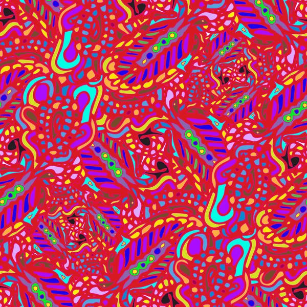 Multicolor Abstrakcja Bezszwowe Szablon Dla Wzornictwa Tekstyliów — Wektor stockowy