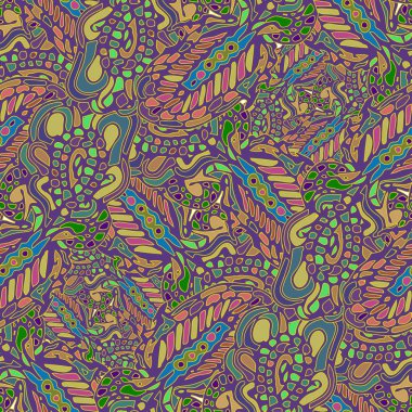 Tekstil tasarımı için çok renkli soyut seamless modeli