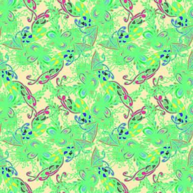 Soyut zarif Dikişsiz desen tasarım çalışmaları için. Vektör çizim 