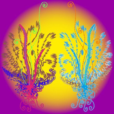 Yeni tasarım çalışmaları için el yapımı doodle ile soyut desen.