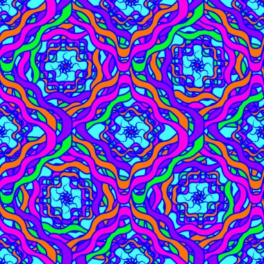 Memphis tarzı zemin. Geometrik seamless modeli.