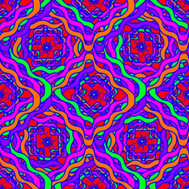 Memphis tarzı zemin. Geometrik seamless modeli.