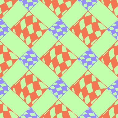 Soyut geometrik renkli Dikişsiz desen arka plan için. Duvar kağıdı, desen dolgularını, web sayfası arka planı, yüzey dokuları için dekoratif zemin-ebilmek var olmak kullanılmış.