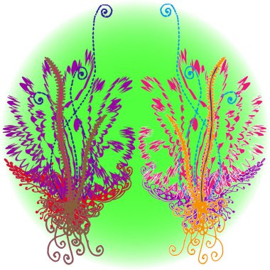 Yeni tasarım çalışmaları için el yapımı doodle ile soyut desen.