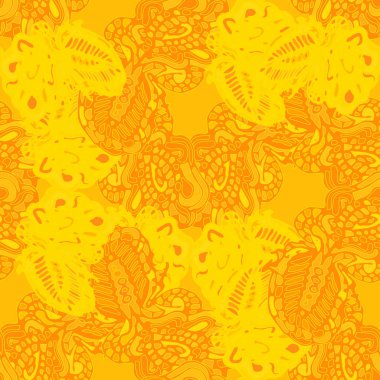 Çizgi film handdrawn el yapımı ve dikiş karalamalar seamless modeli. 