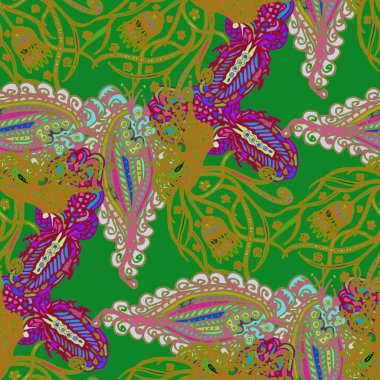 Çizgi film handdrawn el yapımı ve dikiş karalamalar seamless modeli. 