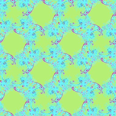 Soyut zarif Dikişsiz desen tasarım çalışmaları için. Vektör çizim 