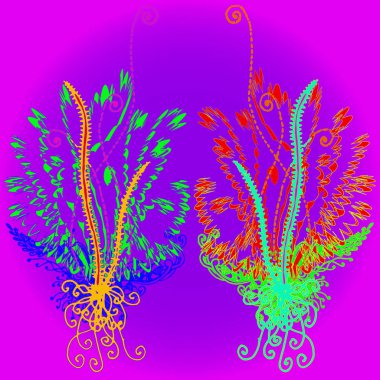 Yeni tasarım çalışmaları için el yapımı doodle ile soyut desen.