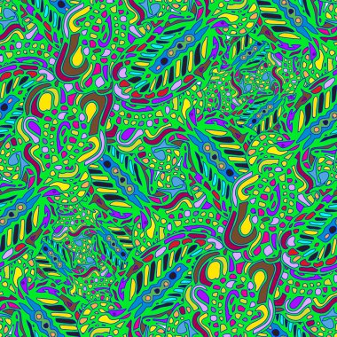 Tekstil tasarımı için çok renkli soyut seamless modeli