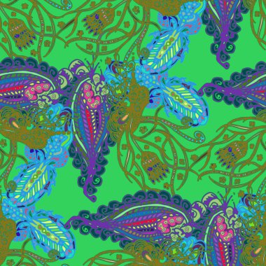 Çizgi film handdrawn el yapımı ve dikiş karalamalar seamless modeli. 