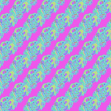 Soyut Dikişsiz renkli desen, vektör çizim