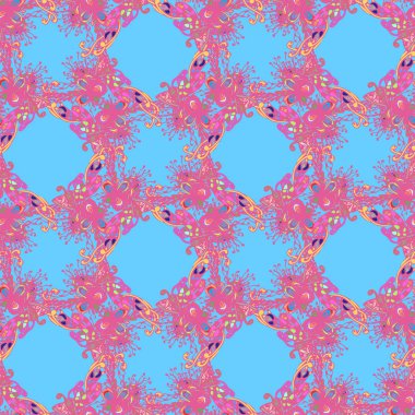 Soyut zarif Dikişsiz desen tasarım çalışmaları için. Vektör çizim 