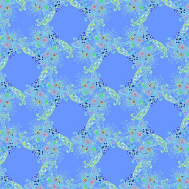 Soyut zarif Dikişsiz desen tasarım çalışmaları için. Vektör çizim 