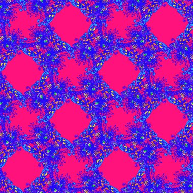 Soyut seamless modeli el yapımı doodle ile yeni tasarım çalışmaları için. Zentangle sanat tarzı esin kaynağı oldu. Vektör çizim 