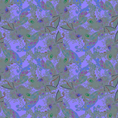 Soyut zarif Dikişsiz desen tasarım çalışmaları için. Vektör çizim 