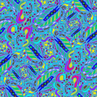 Tekstil tasarımı için çok renkli soyut seamless modeli