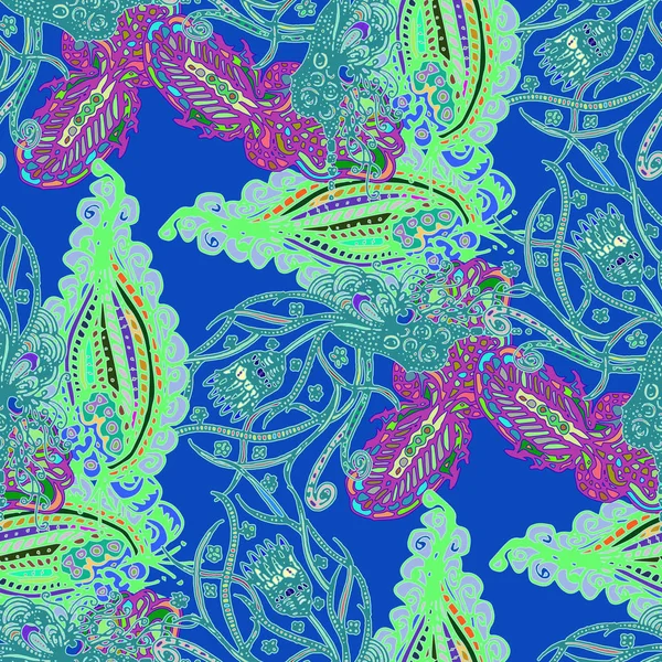 Çizgi film handdrawn el yapımı ve dikiş karalamalar seamless modeli. 