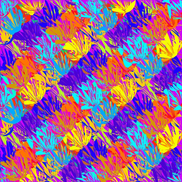 Abstrait Géométrique Coloré Motif Sans Couture Pour Arrière Plan — Image vectorielle