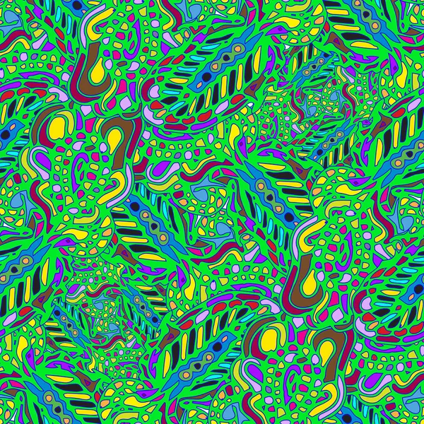 Motif Abstrait Multicolore Sans Couture Pour Conception Textile — Image vectorielle