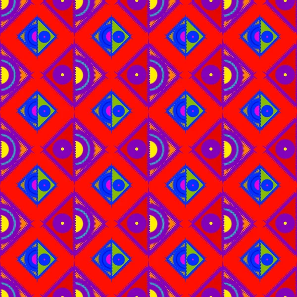 Memfis Stil Abstrakten Hintergrund Geometrisches Nahtloses Muster Wiederholter Dekorationsdruck Nahtloser — Stockvektor
