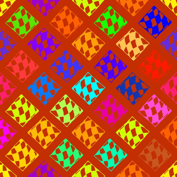 Абстрактний Геометричний Барвистий Безшовний Візерунок Тла Декоративний Фон Можна Використовувати — стоковий вектор