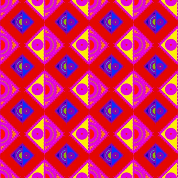 Memfis Stijl Abstracte Achtergrond Geometrische Naadloze Patroon Herhalende Decoratie Afdrukken — Stockvector