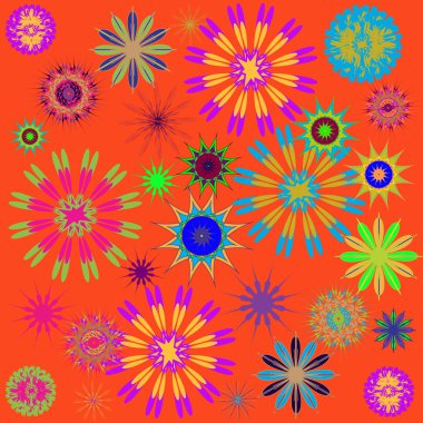 Yuvarlak süsleme desen. Vektör çizim 