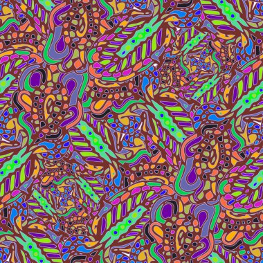 Tekstil tasarımı için çok renkli soyut seamless modeli