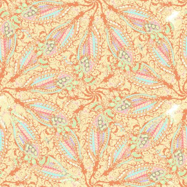 Soyut Dikişsiz renkli desen, vektör çizim