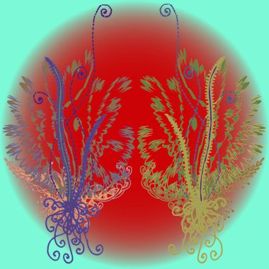 Yeni tasarım çalışmaları için el yapımı doodle ile soyut desen.