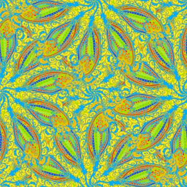 Soyut Dikişsiz renkli desen, vektör çizim