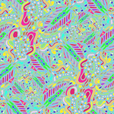 Tekstil tasarımı için çok renkli soyut seamless modeli