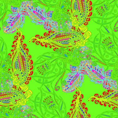 Çizgi film handdrawn el yapımı ve dikiş karalamalar seamless modeli. 